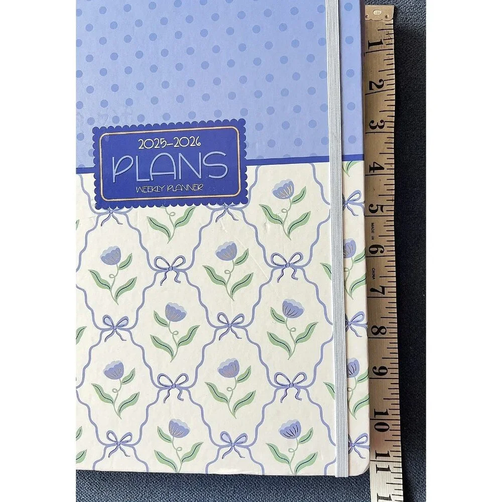 2026 Planner BLUE BOWS FLOWER Daily Weekly Weekly Planning Note 9